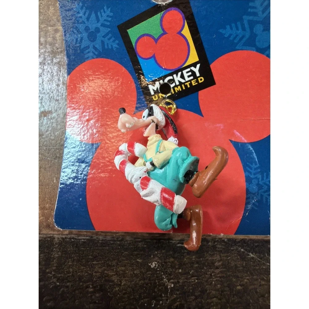 Vintage Disney Mickey Unlimited Mini Christmas 2 Ornaments Goofy & Donald Duck